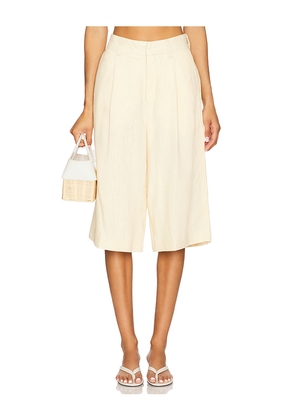 DL1961 Hepburn High Rise Short in Cream. Size 26. Also in 28.