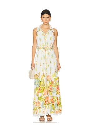 HEMANT AND NANDITA Long Shirt Dress With Buckle Belt in White. Size S. Also in XL, XS.