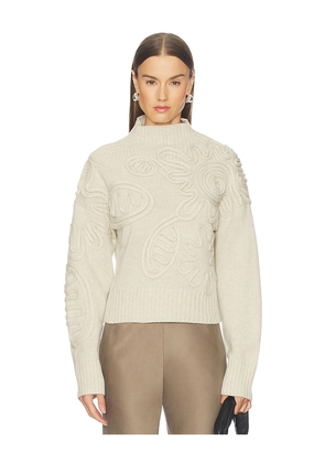 Cult Gaia Deva Knit Sweater in Neutral. Size M. Also in S, XS.