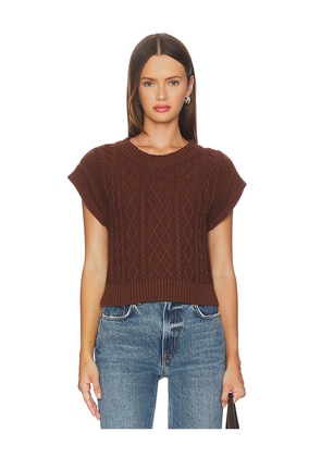 Cleobella Gigi Sweater Vest in Brown. Size S. Also in M, XS.