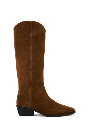 BLACK SUEDE STUDIO Lane Boot in Brown. Size 38. Also in 39, 40.