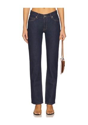 EB Denim Low Rise Straight in Blue. Size 25. Also in 26, 27, 28, 29, 30.