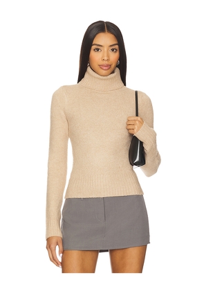 ALL THE WAYS Layla Turtleneck Sweater in Beige. Size L. Also in M, S, XS.