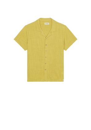 Critical Slide Ernie Resort Shirt in Mustard. Size L. Also in M, S.