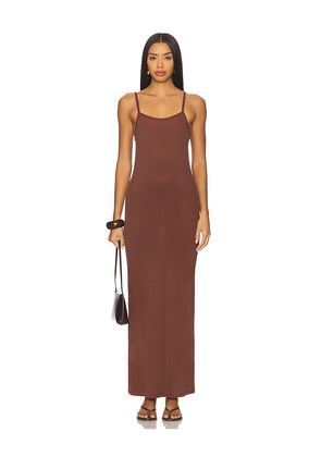 Aya Muse Slip Tank Maxi Dress in Burgundy. Size M. Also in S, XS.