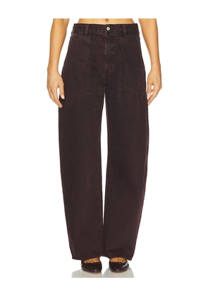 AGOLDE Sefton Utility Pant Jeans in Brown. Size 25. Also in 28, 29, 30, 31.