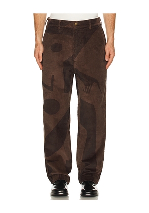By Parra Detached Pants in Brown. Size S. Also in XL/1X, XXL/2X.