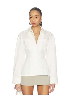 EAVES Kaspar Jacket in Ivory. Size L. Also in M, S, XL, XS, XXS.