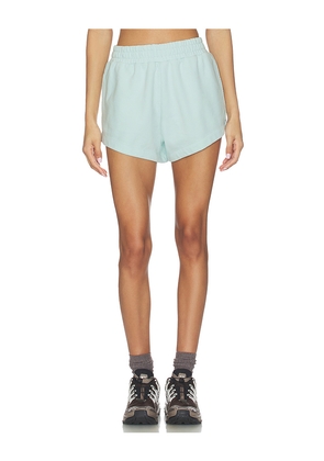 Daily Drills Super Shorts in Lake Day in Baby Blue. Size M/L. Also in XS/S.