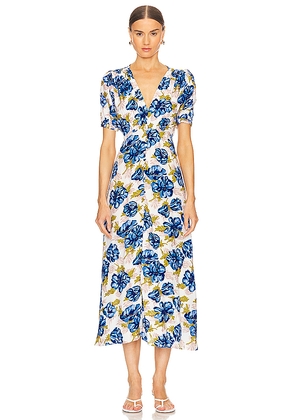 FAITHFULL THE BRAND Bellavista Midi Dress in Multi. Size S. Also in XS.