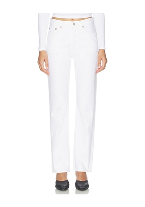 AGOLDE Lana Relaxed Straight Jeans in White. Size 23. Also in 24, 25, 26, 27, 28, 29, 30, 31, 32, 33, 34.