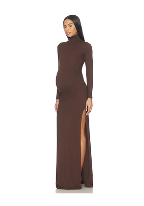 BUMPSUIT The Monica Dress in Chocolate. Size M. Also in S, XS.
