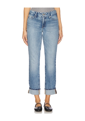 Good American Mid Rise Good Classic Cuffed Jeans in Blue. Size 2. Also in 22, 24, 4.