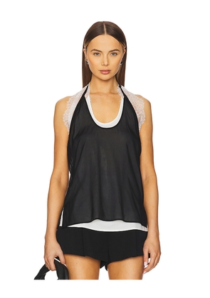 Helmut Lang Lace Dancer Top in Black. Size M. Also in L.