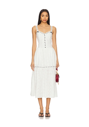 Frankies Bikinis X Bella Hadid Bishop Maxi Dress in White. Size S. Also in XS.