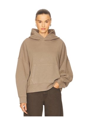 GRLFRND Essential Hoodie in Brown. Size M. Also in S, XS, XXS.