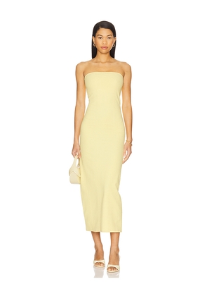 GIGI C Maya Dress in Yellow. Size L. Also in M.