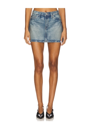 Good American Coated Good 90s Mini Skirt in Blue. Size 10. Also in 14, 16, 18, 20, 22, 24, 4.