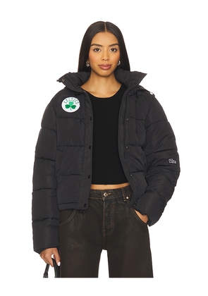 Hype and Vice Boston Celtics Puffer Jacket in Black. Size S. Also in XS.