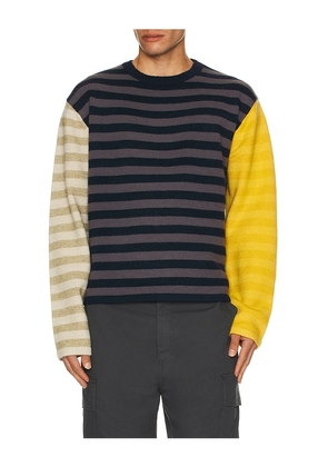 Honor The Gift Multi Stripe Crew Neck Sweater in Blue. Size XXL/2X. Also in M.
