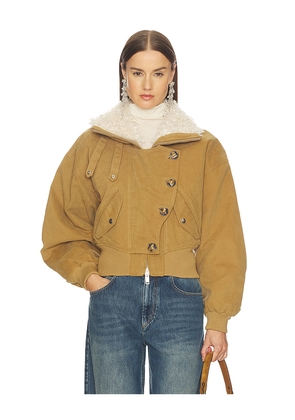 Isabel Marant Etoile Oana Jacket in Brown. Size 36/4. Also in 38/6, 40/8.