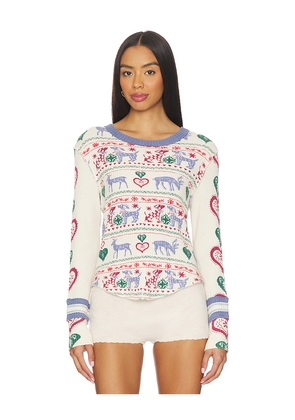 Free People x We The Free Blissful Layering Tee In Snowdrop Combo in Ivory. Size M. Also in S, XL, XS.