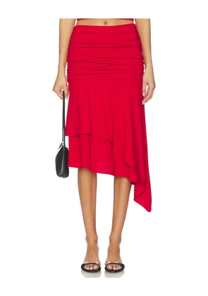 Feners Gresca Rouge Skirt in Red. Size M. Also in XL, XS.