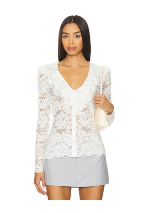 Generation Love Corsa Lace Top in White. Size M. Also in XS.