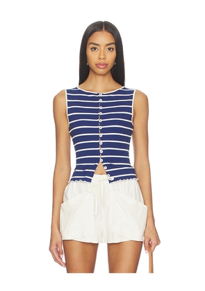 Free People Tilly Striped Vest in Navy. Size S. Also in XS.