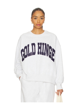 Gold Hinge Wide Arm Sweatshirt in Grey. Size L. Also in M, S, XL, XS.