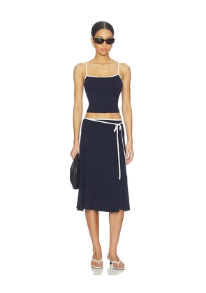 Free People x free-est Opal Skirt Set In Navy Combo in Navy. Size L. Also in M, S, XL, XS.