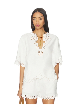 Isabel Marant Etoile Shana Top in White. Size 36/4. Also in 38/6, 40/8, 42/10, 44/12.