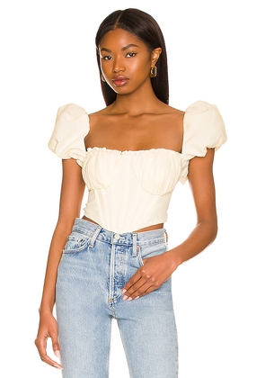 LPA Claudette Top in Ivory. Size M. Also in XL.