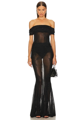 Michael Costello x REVOLVE Sirius Gown in Black. Size M. Also in XL.
