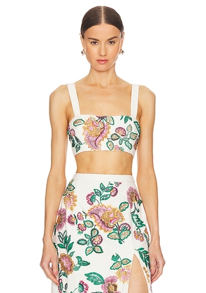 MISA Los Angeles Driss Top in Ivory. Size XL. Also in XS, XXS.