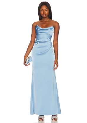Katie May X Revolve Taylor Gown in Blue. Size S. Also in M, XS.