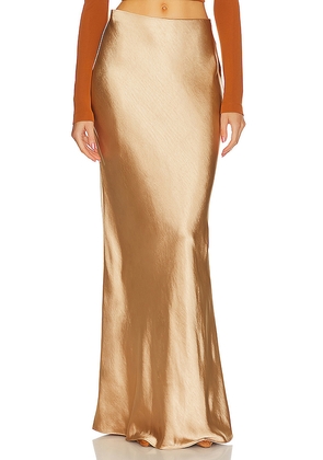 L'Academie Emmeline Maxi Skirt in Beige. Size M. Also in S, XS.
