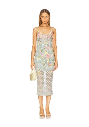 LA FUORI Aurora Twilight Blossom Dress in Green. Size M. Also in L.