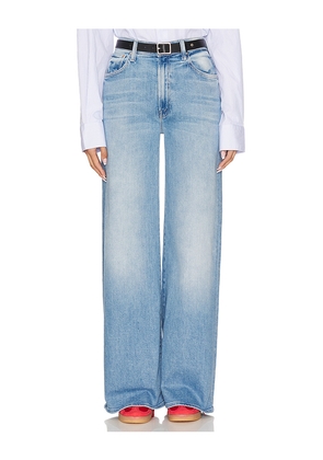 MOTHER The Ditcher Roller Zip Sneak Jeans in Blue. Size 26. Also in 24, 27, 28, 29, 30, 32, 33.