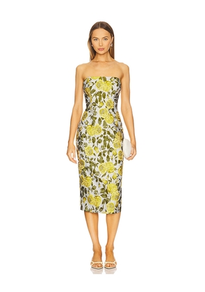 Katie May Vixen Dress in Yellow,Green. Size L. Also in XS.
