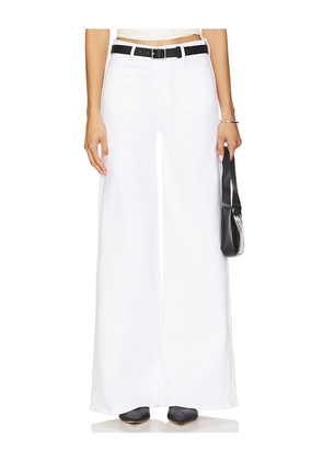 MOTHER The Patch Pocket Undercover Sneak Jeans in White. Size 33. Also in 34.