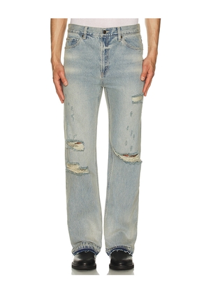 Midnight Rodeo Distressed Denim Jeans in Blue. Size 32. Also in 34.