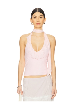 MAJORELLE Clara Top in Pink. Size XL. Also in M.