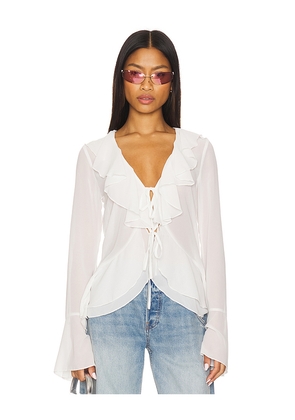 MORE TO COME Alisia Top in Ivory. Size M. Also in S, XS, XXS.