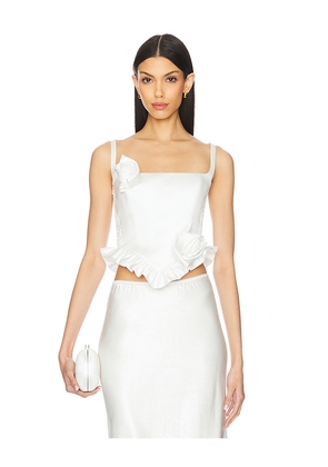 MARIANNA SENCHINA First Date Top in White. Size S. Also in L, XS.