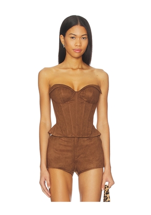 Nana Jacqueline Hailey Top in Brown. Size M. Also in S, XS.