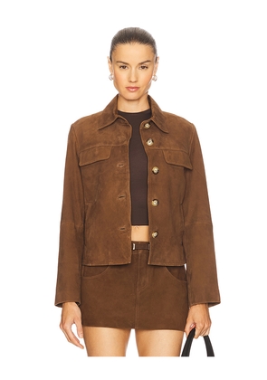 LAMARQUE Jolene Jacket in Brown. Size M. Also in S, XS.