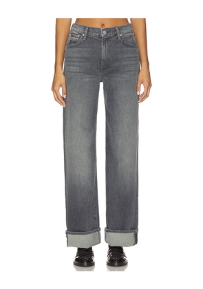 MOTHER The Dodger Skimp Cuff Jeans in Grey. Size 24. Also in 26, 27, 28, 30.