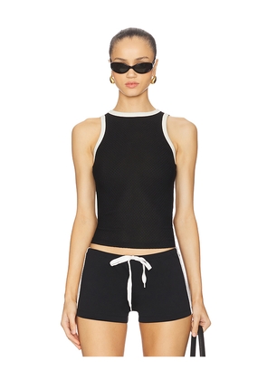 LIONESS Bond Tank in Black. Size M. Also in S, XS, XXS.