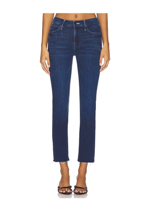 MOTHER The Mid Rise Dazzler Ankle Fray Jeans in Blue. Size 25. Also in 26, 27, 28, 30, 31, 32.